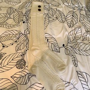 Target brand white boot topper socks